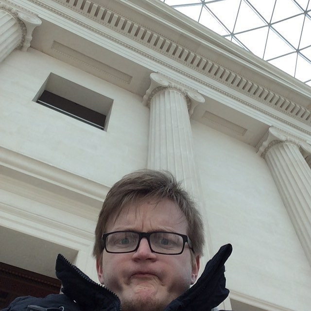 griannerd's tweet photo. Grian is at a museum ..? 🖼️🗿

~ via GrianMC on Instagram ! https://t.co/yxBToRdWNZ