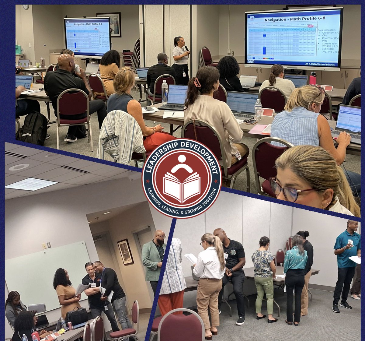 LeadPalmBeach's tweet photo. Thank you @DiLeo_PBCSD and Yinka McAlpine for supporting a great night of learning 📚 https://t.co/vdT2Ksah7h