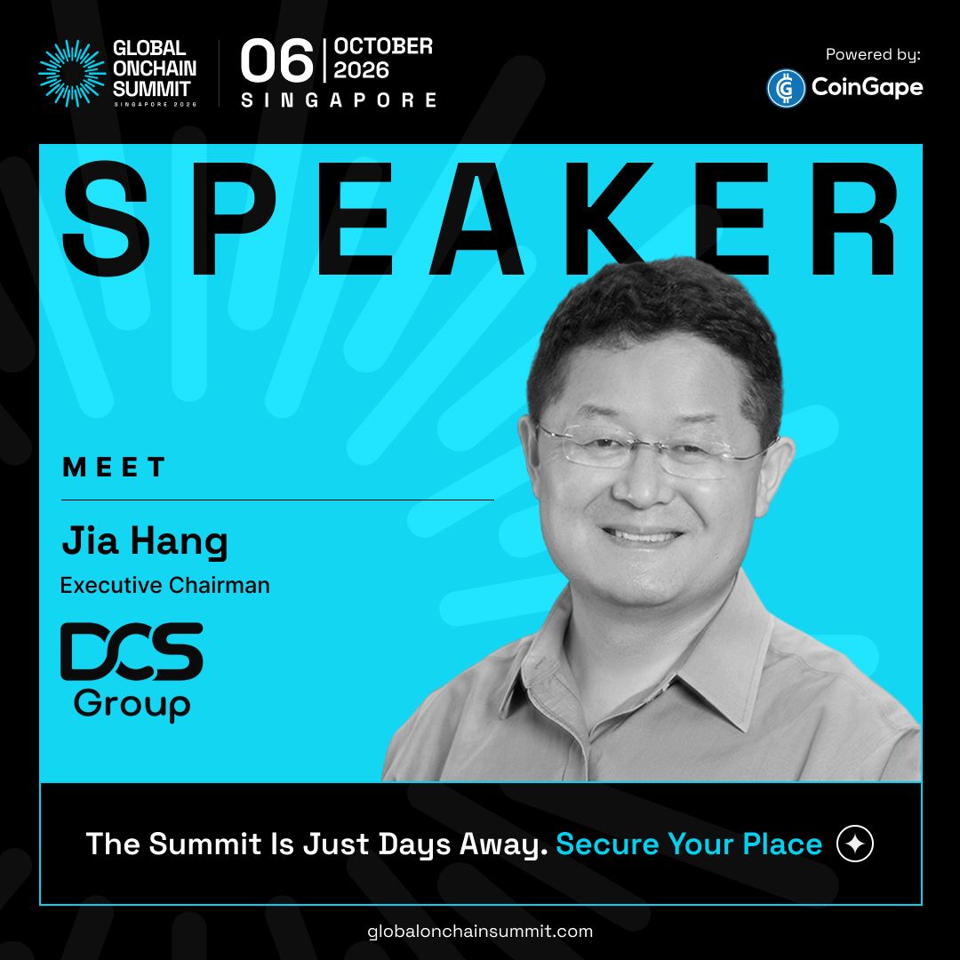 GlobalOnchain's tweet photo. 🎤 𝗝𝗶𝗮 𝗛𝗮𝗻𝗴 𝗝𝗼𝗶𝗻𝘀 𝗚𝗹𝗼𝗯𝗮𝗹 𝗢𝗻𝗰𝗵𝗮𝗶𝗻 𝗦𝘂𝗺𝗺𝗶𝘁 𝗦𝗶𝗻𝗴𝗮𝗽𝗼𝗿𝗲 𝟮𝟬𝟮𝟲

We’re excited to welcome Jia Hang, Executive Chairman at #DCSGroup, as a featured speaker at Global Onchain Summit Singapore 2026.

📍 Singapore | 📅 October 6, 2026 https://t.co/JdbxI09Rjr