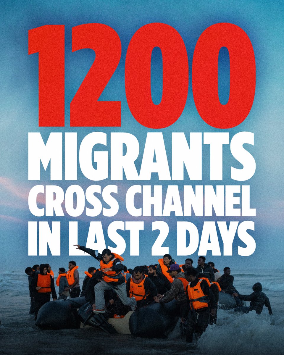 reformparty_uk's tweet photo. 🚨 BREAKING NEWS 🚨

Andy Burnham has no control over our borders. 

In the last 2 days a shocking 1200 illegal migrants have broken into Britain.

Only Reform UK will put the Royal Navy in the Channel to stop the boats and deport every single illegal migrant. https://t.co/WOEK0rqnLz