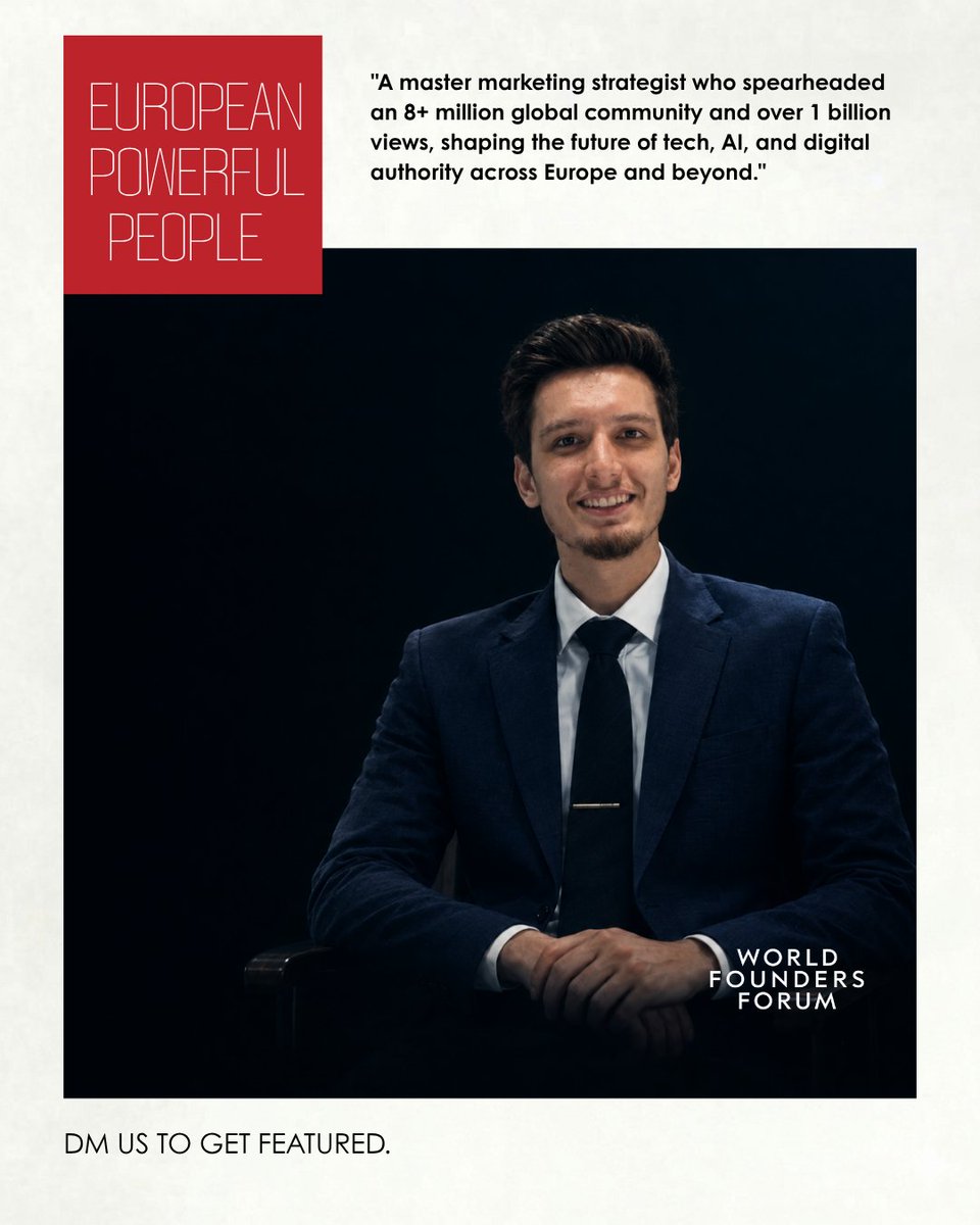 WorldFoundersF's tweet photo. Want to be featured next alongside global titans like Endrit Restelica — the mastermind commanding over 1 Billion views and leading the AI &amp; tech revolution?
👉 Follow us for inspiring founder journeys &amp; DM us "FEATURE" to get your story published! 🚀 https://t.co/pj8YxCbSG8