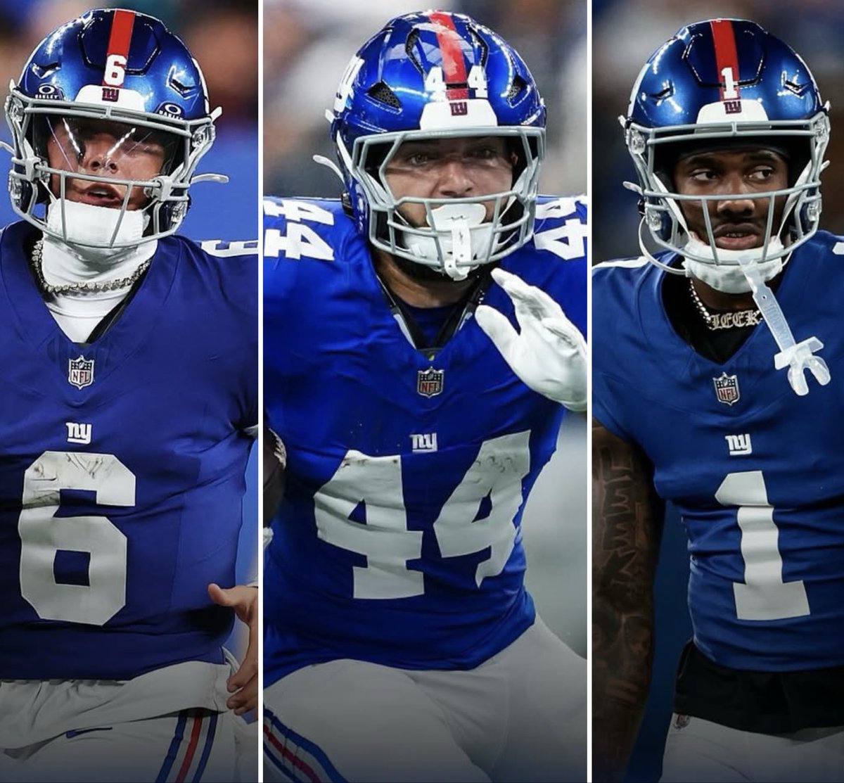 WTFstats's tweet photo. @NFL @RapSheet @MikeGarafolo The Giants have run 1,208 offensive plays over the last 2 seasons.

Jaxon Dart, Cam Skattebo, &amp; Malik Nabers have been on the field together for only 43 of those plays. https://t.co/nluILlQENg