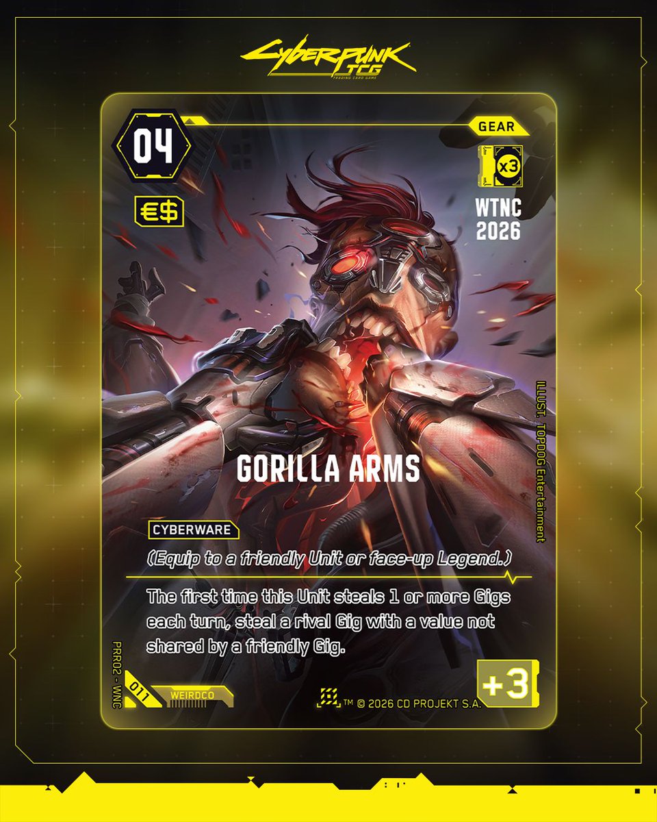 Cyberpunk_TCG's tweet photo. Had fun at a Beta Event and hungry for more? Welcome to Night City Pre-releases aren’t far away!

Find out what you’ll get in our Pre-release kits when you play in your Local Game Store on the weekend of October 30! 👇🔗 https://t.co/bzlcqALEYl