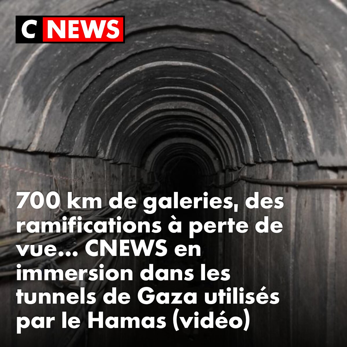 CNEWS's tweet photo. CNEWS s’est rendu en exclusivité dans les tunnels de Gaza. ➡️ https://t.co/Rjw1VF09Yn https://t.co/1ME1FzENfx