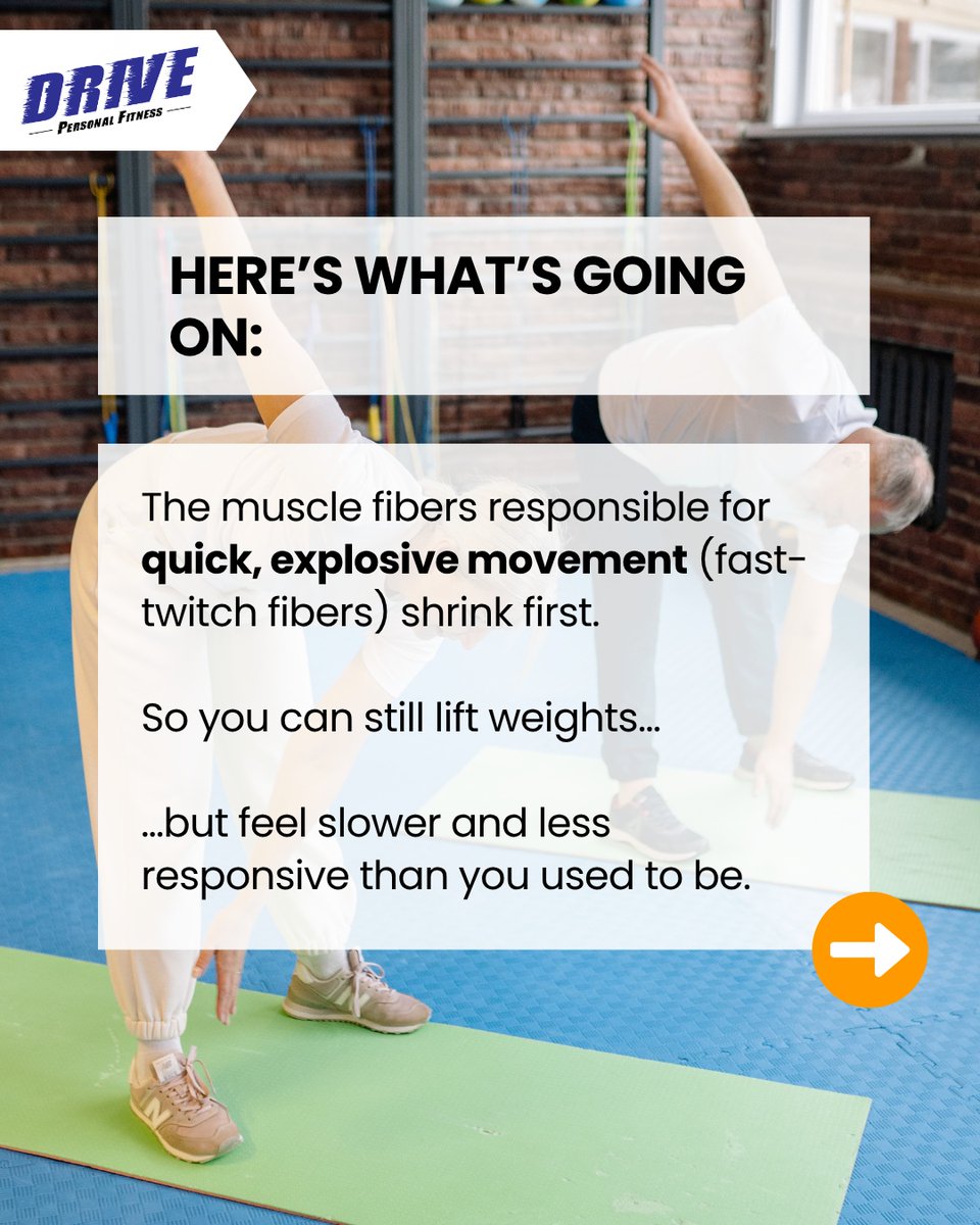 LisbethWhe0c5's tweet photo. Has your body felt slower to react lately? That may not be “just aging. ” Power—producing force quickly—helps you move, react, stay steady, and feel in control. Train it with fast sit-to-stands, step-ups, slams, dancing, tennis, or golf. DM “POWER” https://t.co/Z2RMqZWOJM