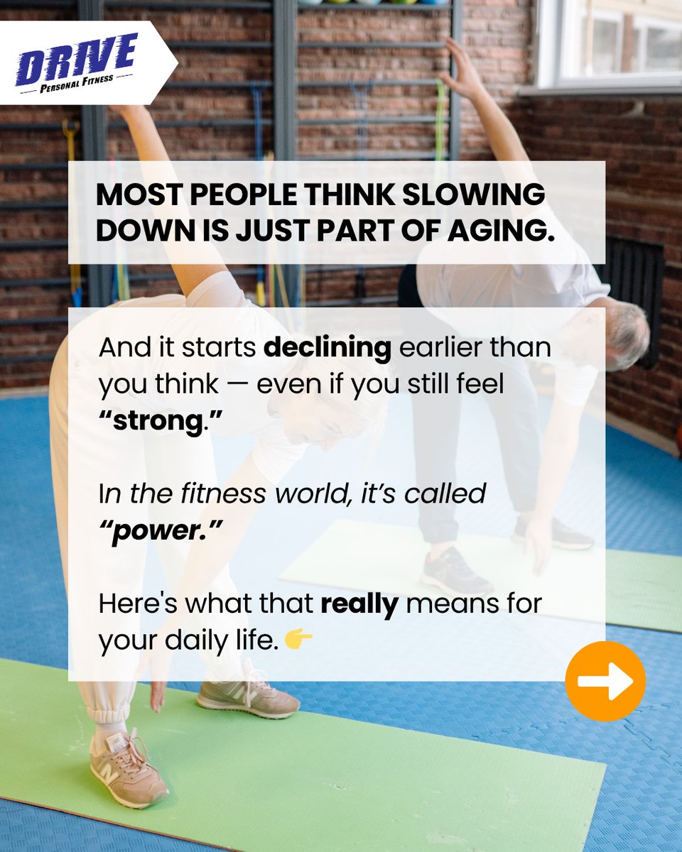 LisbethWhe0c5's tweet photo. Has your body felt slower to react lately? That may not be “just aging. ” Power—producing force quickly—helps you move, react, stay steady, and feel in control. Train it with fast sit-to-stands, step-ups, slams, dancing, tennis, or golf. DM “POWER” https://t.co/Z2RMqZWOJM