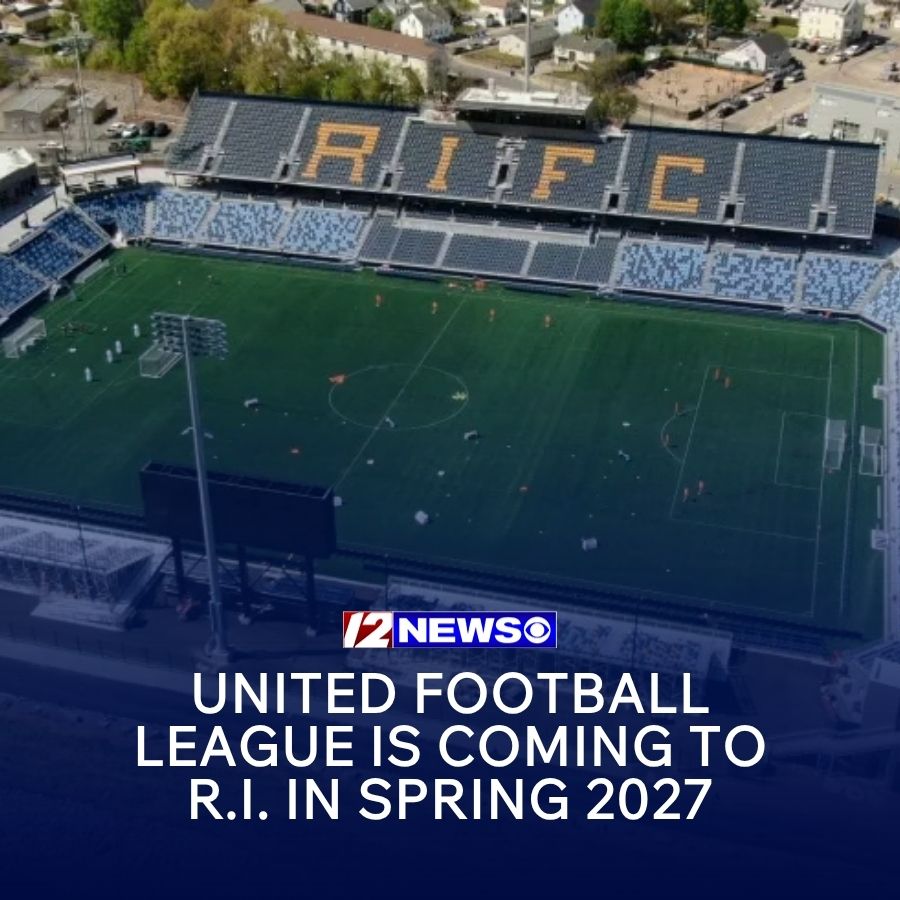 wpri12's tweet photo. Rhode Island is joining the United Football League for the 2027 season and will play its home games at Centreville Bank Stadium in Pawtucket. What do you think the team will be named? https://t.co/rxOlQQWc5o https://t.co/I8qV68fls9