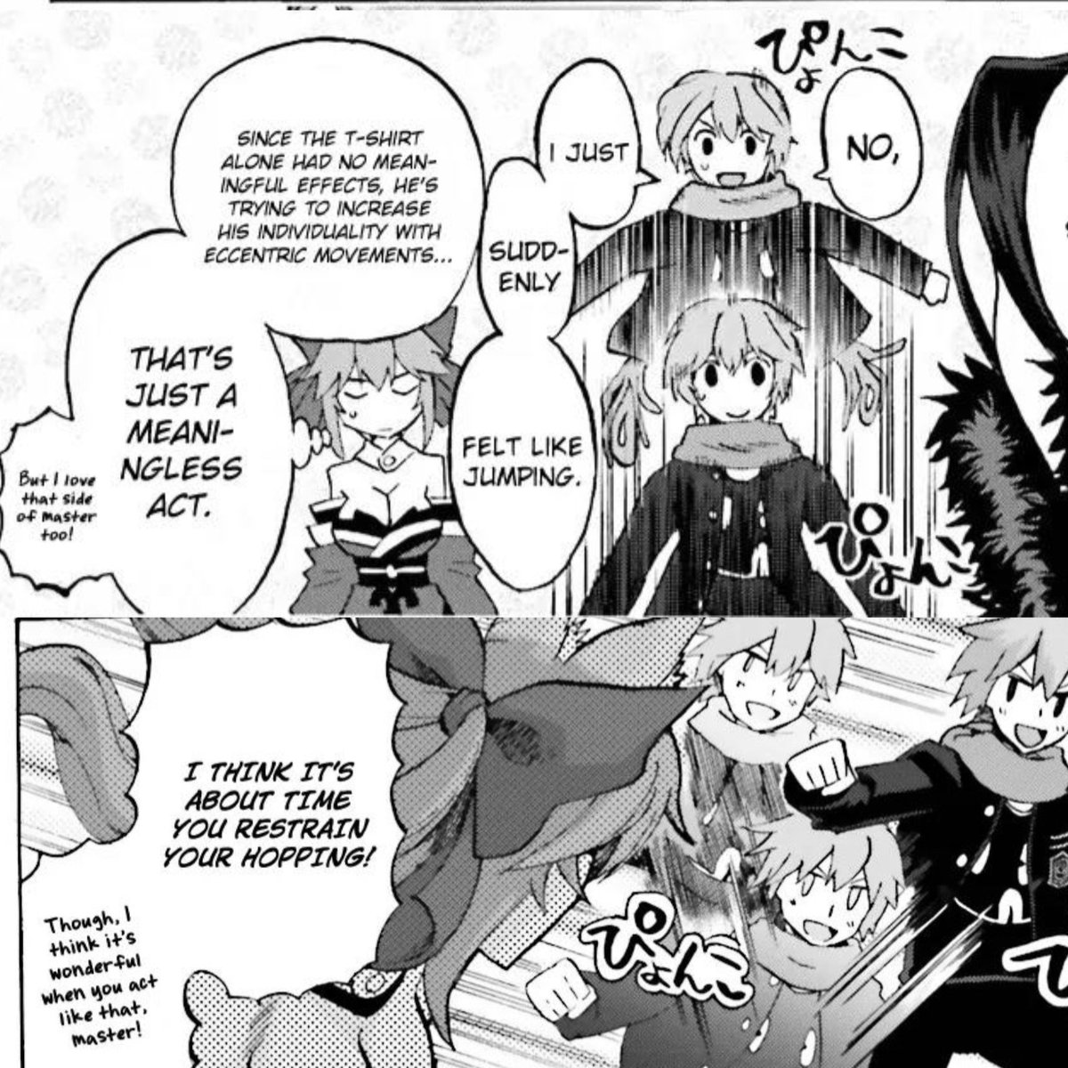 DHakutama's tweet photo. Hakuno can jump again in Fate/Extra Record https://t.co/kr00hVuolF