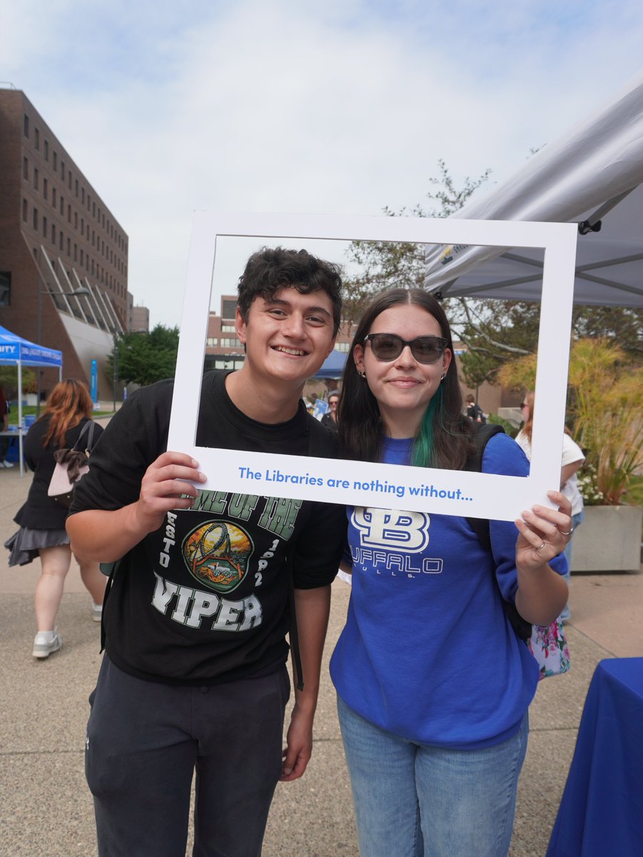 UBLibraries's tweet photo. We're nothing without our Bulls!💙🦬 #UBuffalo #UBuffaloLibraries https://t.co/Uldg45bmcm