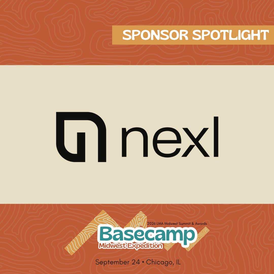 LMAMidwest's tweet photo. Turn BD strategy into action.

Nexl brings CRM, marketing, and relationship intelligence together to help law firms identify opportunities and drive growth.

Thank you to Nexl for sponsoring the 2026 LMA Midwest Regional Summit!

https://t.co/qzfwTUTT3t

#LMAMidwest https://t.co/rwLMFD8oPI
