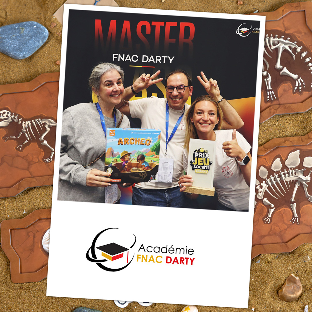 Gigamic's tweet photo. 🏆 Archéo est lauréat du Prix du jeu de société 2026 dans la catégorie Enfant ! 
Une belle récompense pour ce jeu coop de 5 à 9 ans 🪏

Merci à FNAC DARTY pour cette belle distinction ! https://t.co/Xu5LOqIxn7