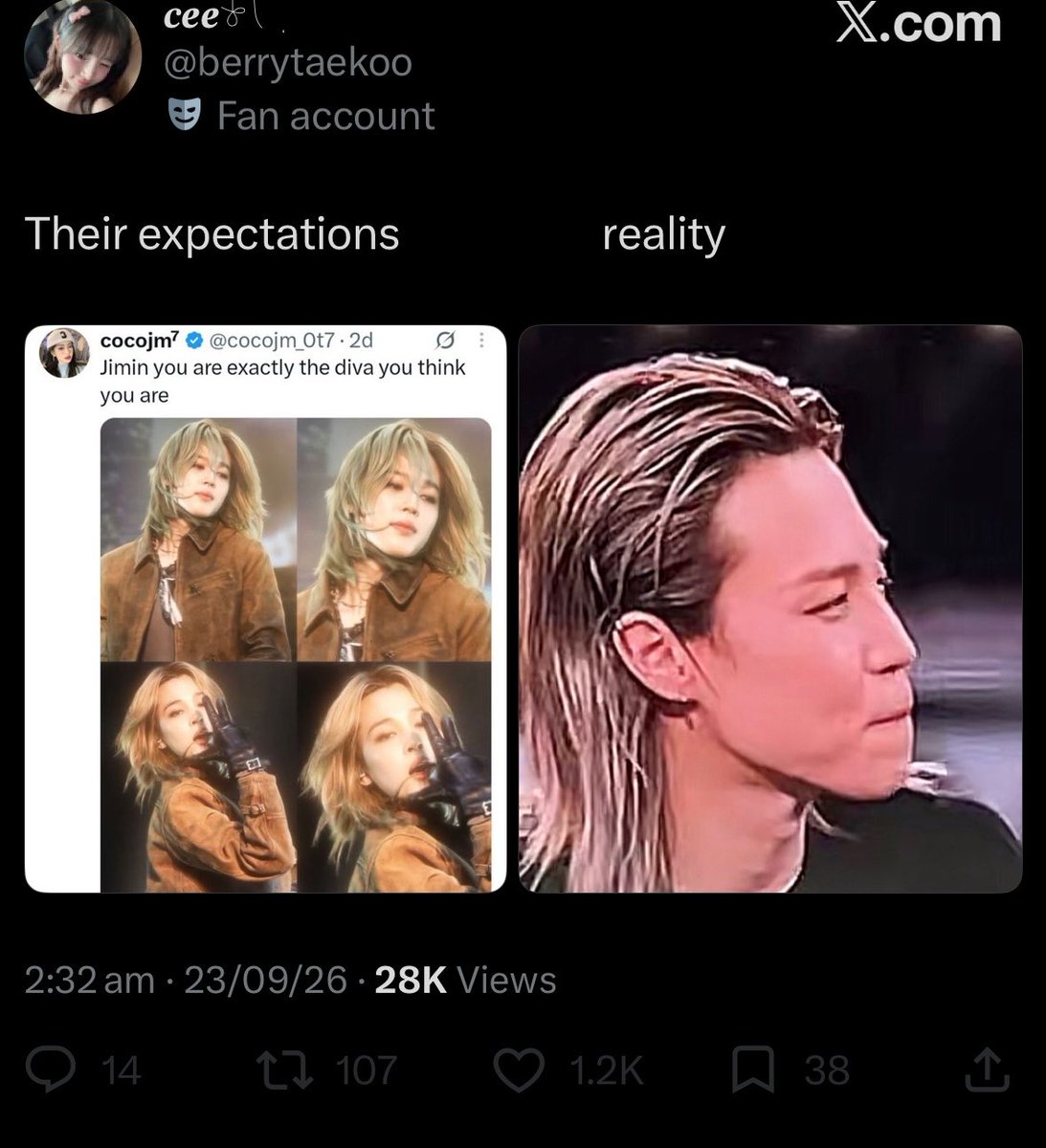 Jiminsaidfreeme's tweet photo. Tkkrs dragged jm so why acting victim https://t.co/XyCmiKp2bO