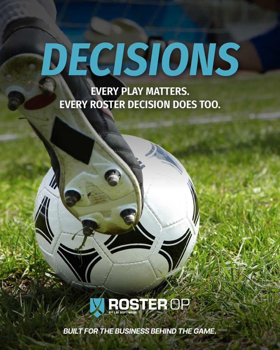 LBiSoftware's tweet photo. Every snap, matchup, and roster move creates another decision.

Roster Op by LBi gives programs the data and visibility to make those decisions with confidence.

Start winning today ➡️ https://t.co/huqOR2ijBp

#LBiSoftware #RosterOp #CAPS #SportsTechnology #CollegeAthletics https://t.co/iP2PWXqGIg