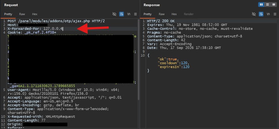onthegrine's tweet photo. I discovered a new technique to bypass Rate Limits 👀

X-Forwarded-For: 127.0.0.1 ->Bypassed, then rate limited again...

X-Forwarded-For: 127.0.0.2 -> Bypassed.

Just keep changing the IP and continue :) https://t.co/Hac28QXY8z