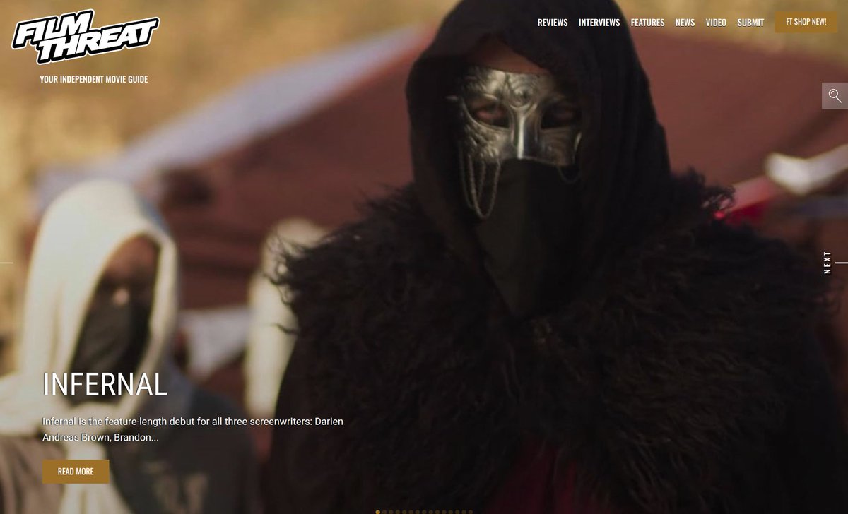 FilmThreat's tweet photo. “…the evil King Herod sends his guards, led by Cain, to raid the village. Both Azrael and Rheiya survive, but she’s taken prisoner…” Bobby LePire enters the fantastical world of Infernal.
https://t.co/TN30cxcpy0 #SupportIndieFilm #Infernal #Fantasy #Action https://t.co/ztadjlCMUe