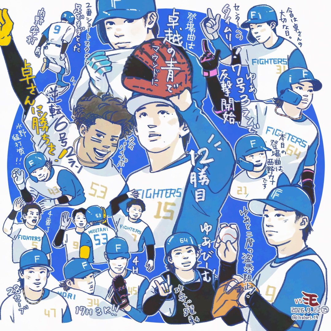 7colors_19's tweet photo. 20260922
中島卓也選手のファイナルゲームは、最大5点差をひっくり返しての勝利！！
卓ちゃん18年間本当にありがとうございました😭
⁡親子ファーストピッチ可愛すぎた😭  #lovefighters https://t.co/5aHeW1ck8D
