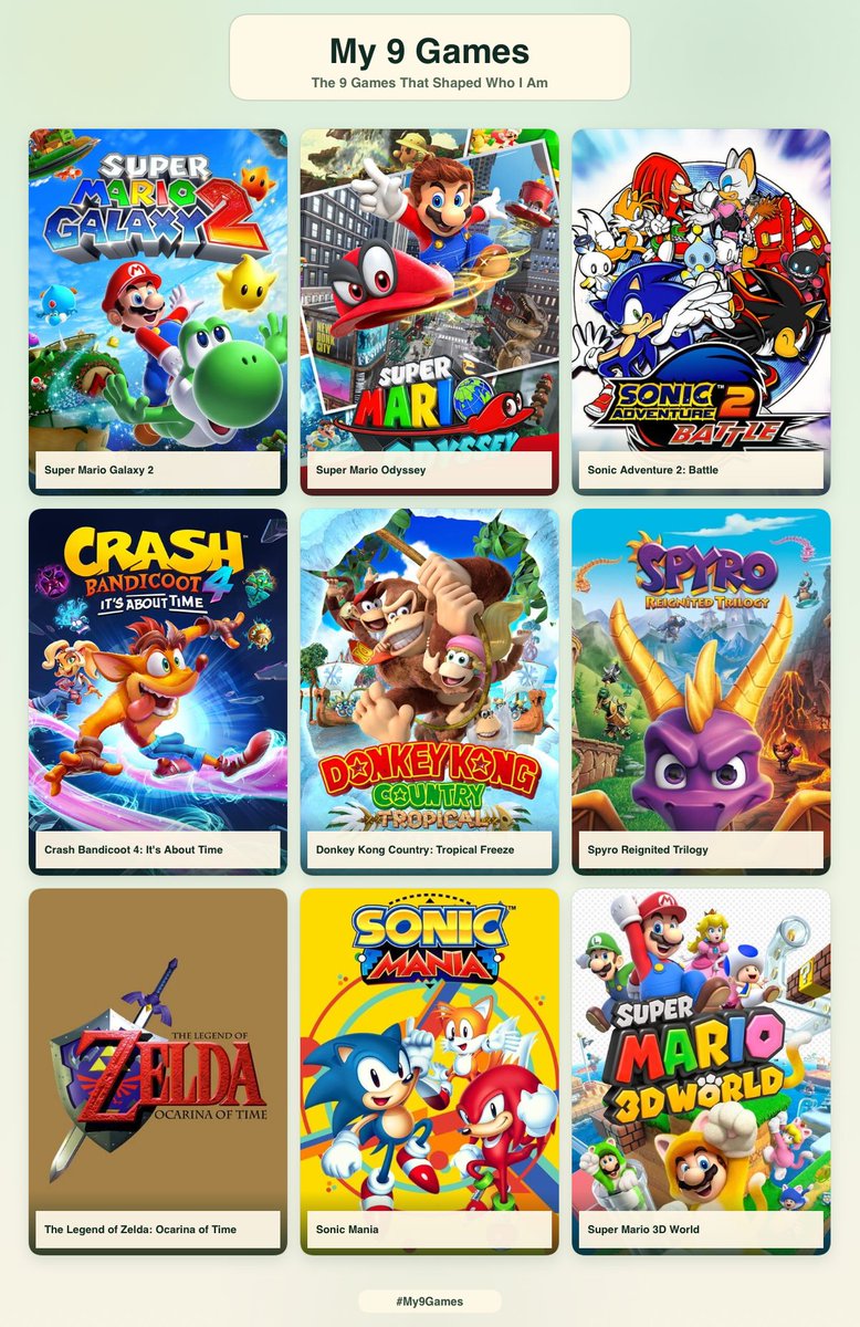 Smith5Amiri's tweet photo. There’s a lot more games I wish I could add to this https://t.co/reUuARhLvB