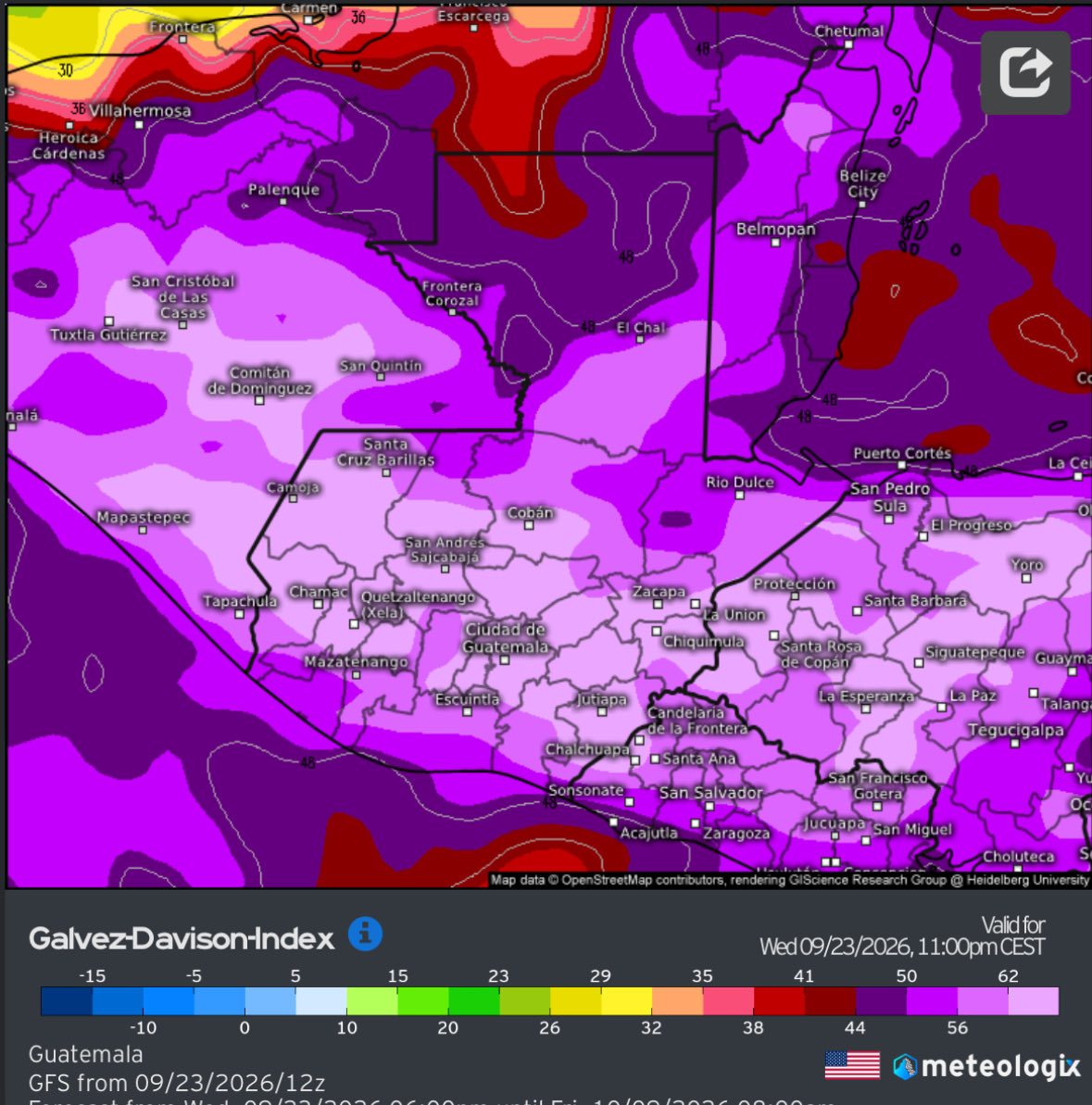 ClimaenGuate's tweet photo. ⚠️⚠️⚠️ Onda tropical muy activa avanzando muy lentamente al sur del país favorece gran ingreso de humedad y altos niveles de inestabilidad en todo el país. 

Alto potencial de lluvias o tormentas en gran parte del país (más aisladas en la costa sur) en la tarde, noche o madrugada, algunas desde mediodía en adelante o antes. 

Modelos numéricos muestran de nuevo potencial de lluvias muy intensas (50 - 100mn o más) en varios sectores. A pesar de la sequía extrema que afectó el país, las fuertes lluvias pueden provocar inundaciones, deslaves y crecidas de ríos.

Similares condiciones podrían darse mañana y jueves. 

Recuerde, esta semana tendremos lluvias muy abundantes, quizá la semana más lluviosa del año, una gran bendición, luego de tanta sequedad.