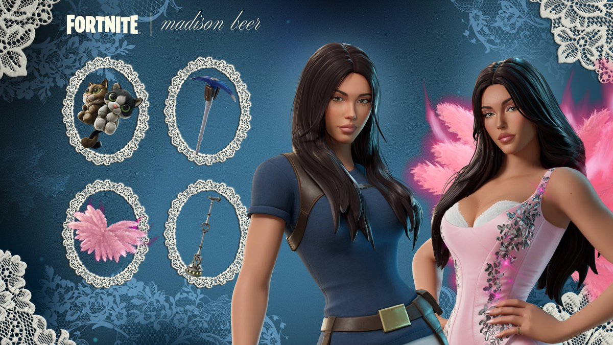 ShiinaBR's tweet photo. FIRST LOOK AT BOTH MADISON BEER FORTNITE SKINS https://t.co/OB7Hz3bm0Z