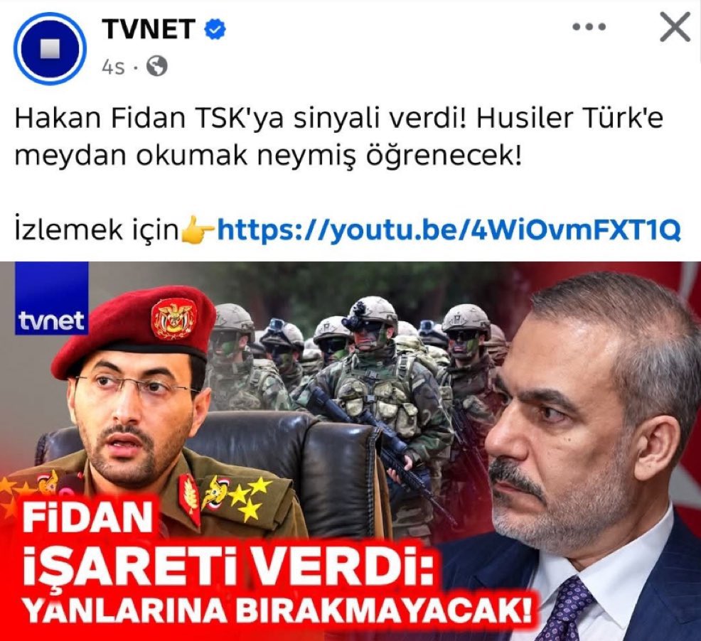 fatiheryilmaz0's tweet photo. Hakan Fidan, “Husiler, Türke meydan okumanın neymiş öğrenecek “ demiş. 

Aklımızla, zekamızla dalga geçiyorlar.

Teröristbaşı, Murat Karayılan, DEM’li milletvekilleri her gün Türke meydan okuyor sayın bakan. Ne yaptınız? Terörist başına villa.

Ayrıca konu Yemen çöllerine sürmek istediğiniz Mehmetçik olunca mı Türk diyorsunuz. Nereye gitti Türk-Kürt- Arap…

Çok meraklıysanız perde tülünden kefen yapanları al git…Türkü bulaştırma…