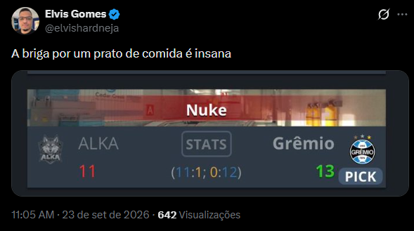 voitinakrs's tweet photo. as casas de apostas estão acabando com o cenario tier 2 de pouco a pouco

primeiro a qualidade dos campeonatos foi caindo porque o espetáculo não é valorizado, o que é valorizado é ter cada vez mais jogos para serem apostados nas casas de apostas que produzem o campeonato

e agora >TODO< resultado que é um comeback ou um snowball gigantesco vira essa putaria aqui no twitter.

Se esse mesmo jogo tivesse acontecido em 2019 o que ia ser comentado era que "o gremio conseguiu dar a volta por cima, olho neles!", e agora fica com essa porra que não se tem mais mérito de jogador e de mais nada, tudo é casa de aposta ou matchfixing.

e não to dizendo que nao existe, mas não sao todos que fazem isso, como também se todo jogo que acontecer esses resultados forem levados para o lado negativo, o cenario inteiro vai gradualmente decaindo e se perdendo interesse