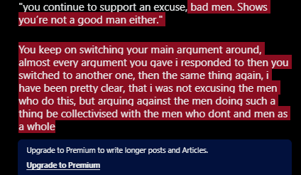 sparertweeter's tweet photo. @4NonyaBusiness @NanoScouts From "Male sexuality is, once again, inherently disgusting and predatory." 
to,
"It’s not “all men” but it’s nearly always a man" 
to,
"men need to be rained in and controlled until they learn better behavior, not put in charge of anything" 
to https://t.co/aRHbJ6yE4V
