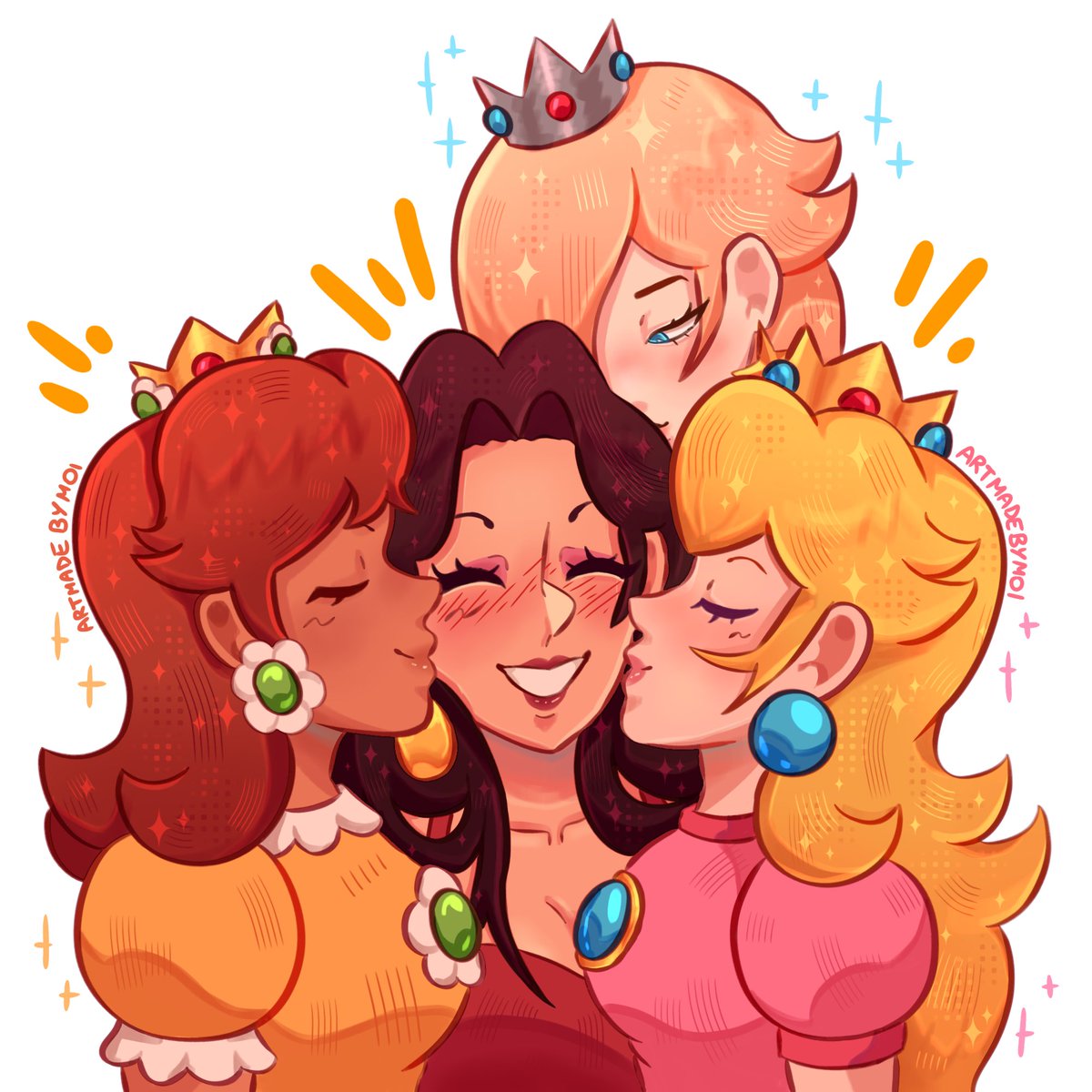 artmadebymoi's tweet photo. People suggested she should just kiss everyone, then so be it! ❤️

#pauline #peachline #pausalina #rosalinaxpauline #peachxpauline #daisyxpauline https://t.co/QuE05UrbAZ