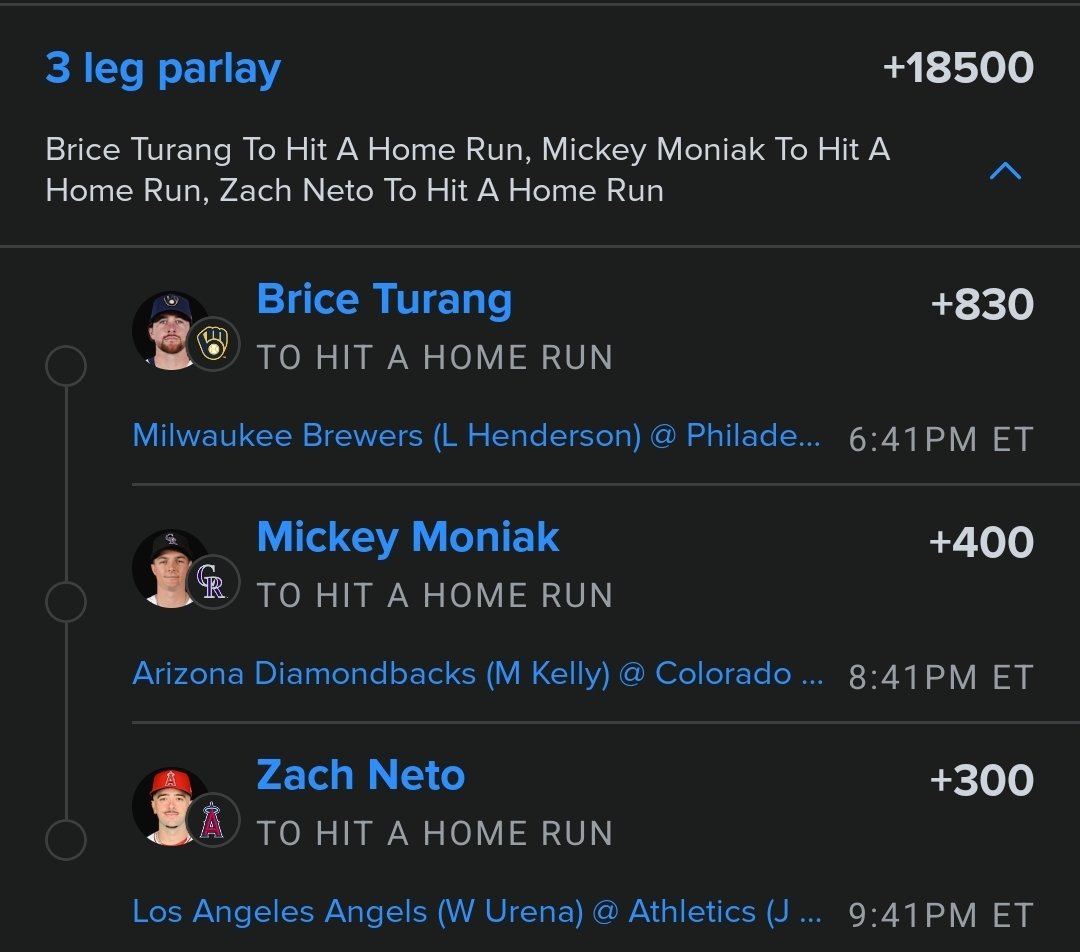 Diamond8ql's tweet photo. Dinger first thoughts. 
Might still do a milly play. 

@Playbook 

Join the CORD for more free plays 🔥 LFG 👇👇

https://t.co/MsnXwDlcf2 https://t.co/0bQtT8b0e0