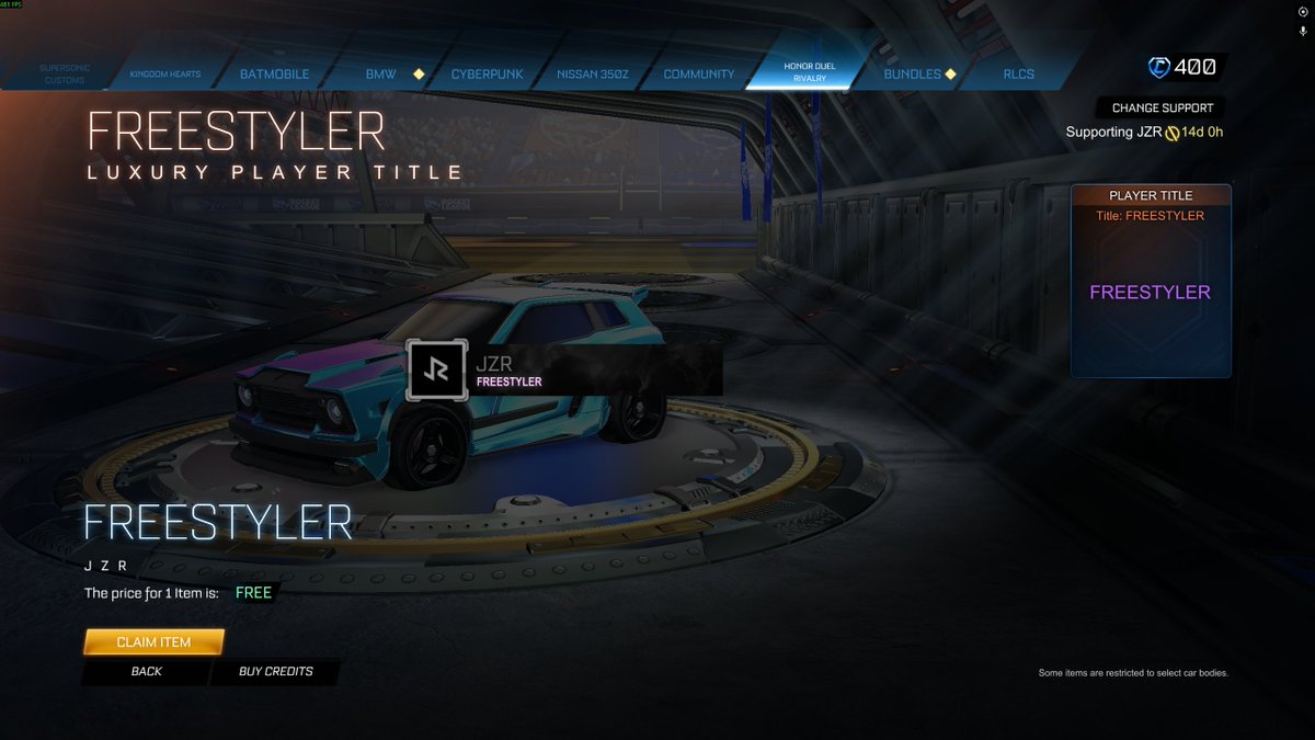 JZR's tweet photo. CLAIM YOUR 'FREESTYLER' TITLE NOWWW 😈 https://t.co/yKBdptO4SD