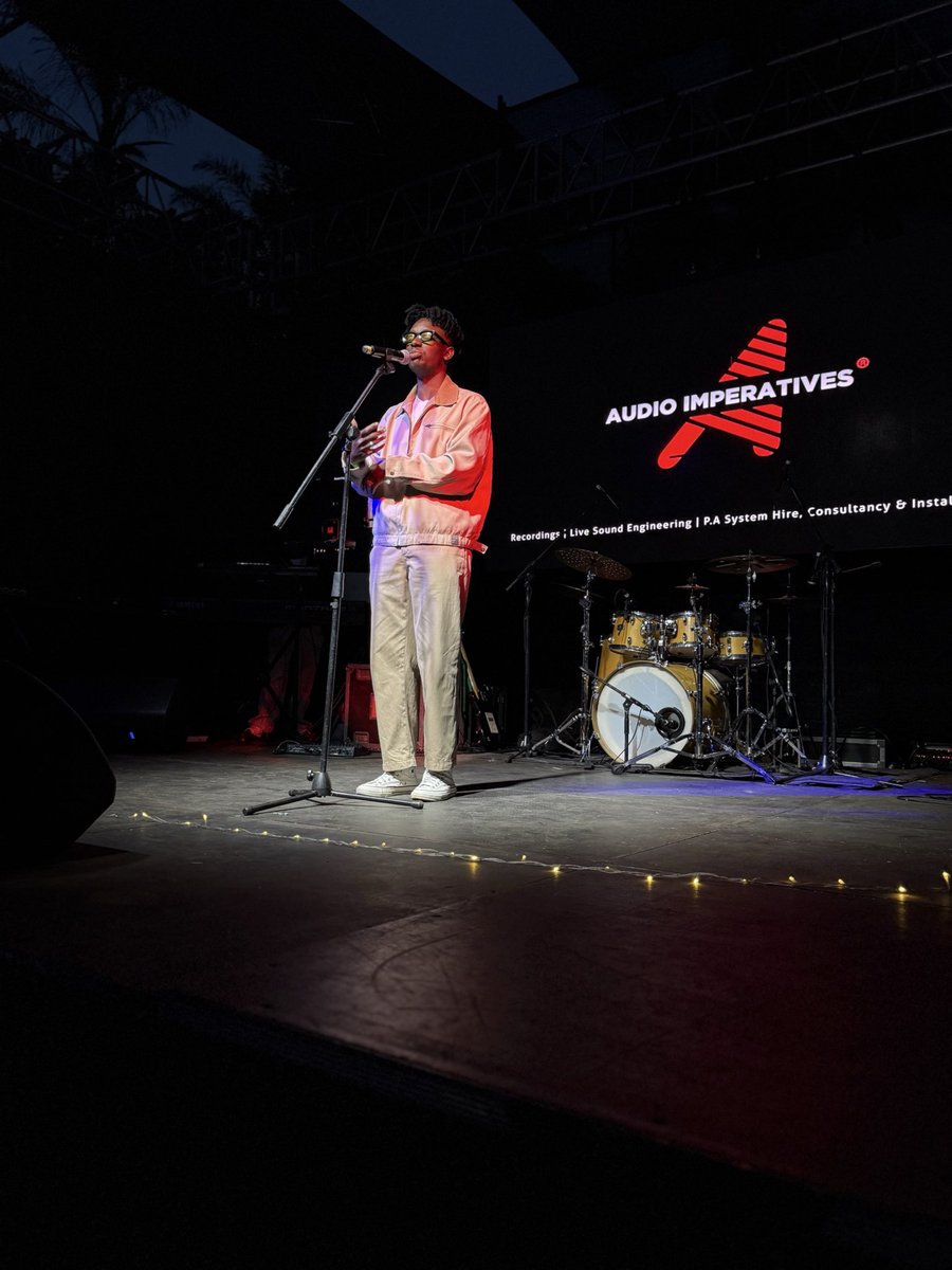 ShokoFestival's tweet photo. .@kudarice doing Kuda Rice things at the Shoko opening night. 

Proudly brought to you by @SofarHarare 
#ShokoFestival2026 #Unmuted https://t.co/eB56clZs4R