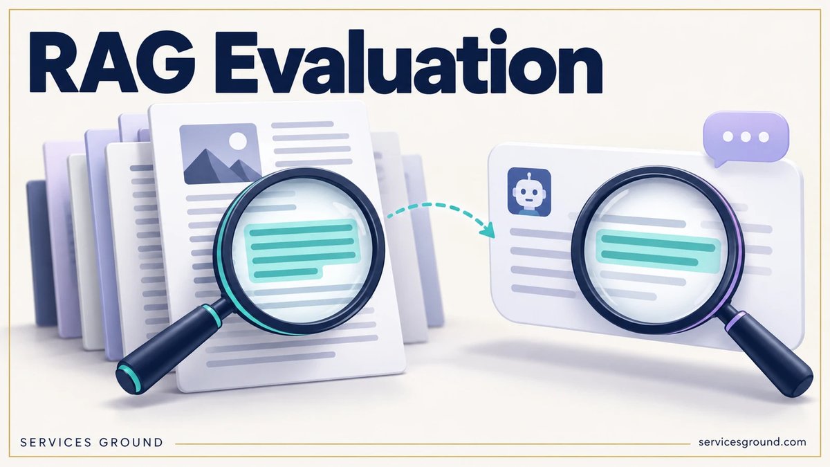 servicesground's tweet photo. A fluent RAG answer can use the wrong document. Check retrieval and answer quality separately, including a case with missing evidence. Practical guide:

https://t.co/c0ocFMVWE8 https://t.co/nPFttj57CG
