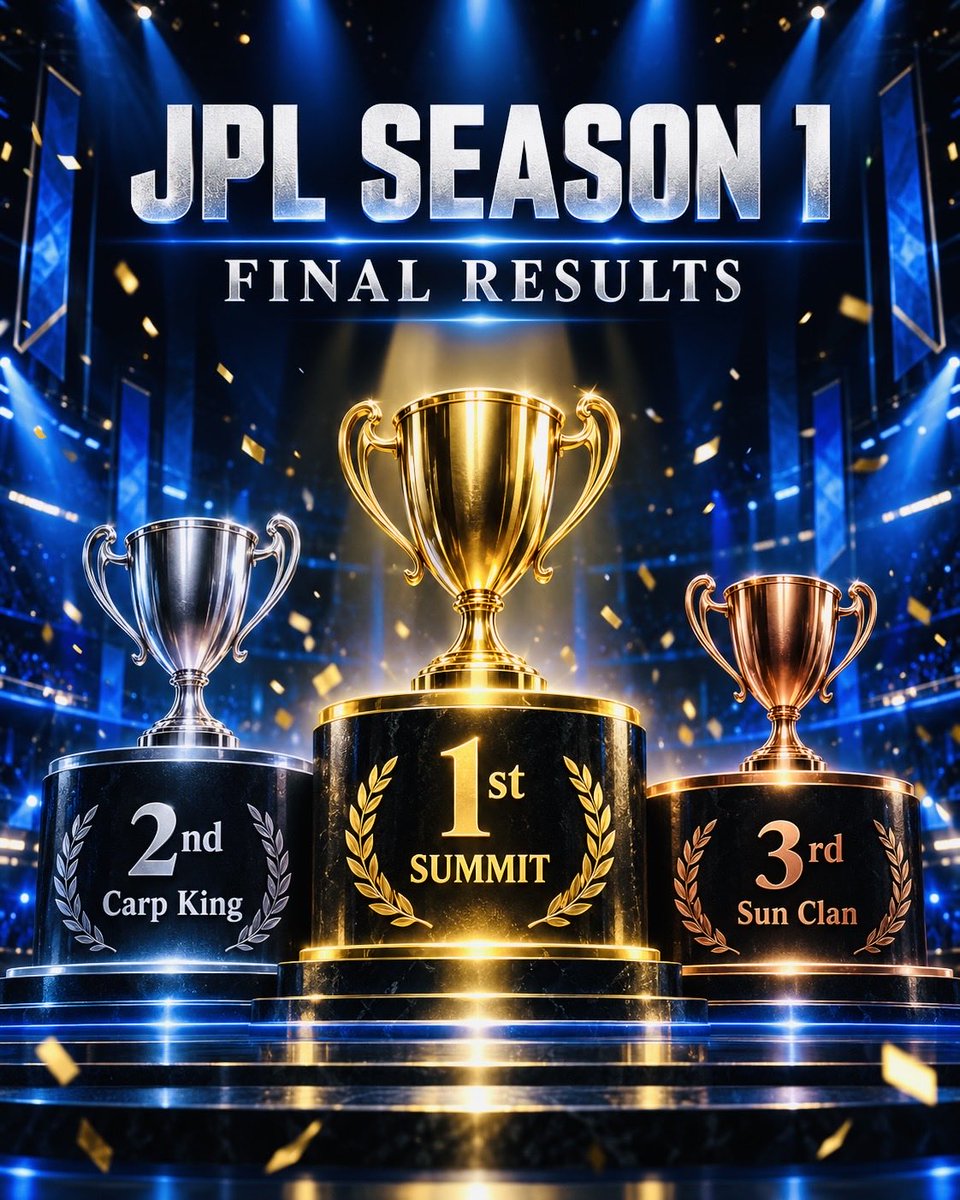japanpokepoke's tweet photo. JPL-Season1を制したのはSUMMITでした！
優勝、誠におめでとうございます🎉 https://t.co/r2LjsdJRHP