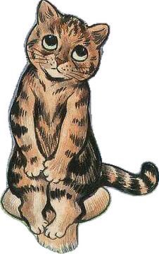 judeykat's tweet photo. louis wain is my favorite artist. he wasn't ever wealthy, he sold his paintings extremely cheap and used the money he got to support his mother, five sisters, and donating to stray cat charities. :) https://t.co/GFrOfWCL8b