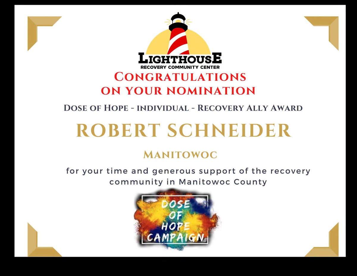 FBH_Inc's tweet photo. Congratulations to our QMHP, Rob Schneider, on your nomination for the Dose of Hope Recovery Ally Award! We appreciate your hard work and dedication to the recovery community! https://t.co/gOajE8LMI6