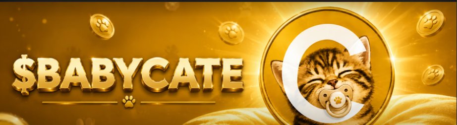 TheBlackBull0x's tweet photo. This ticker deserves a second look. $BABYCATE is the name. https://t.co/ehd8reT8wL