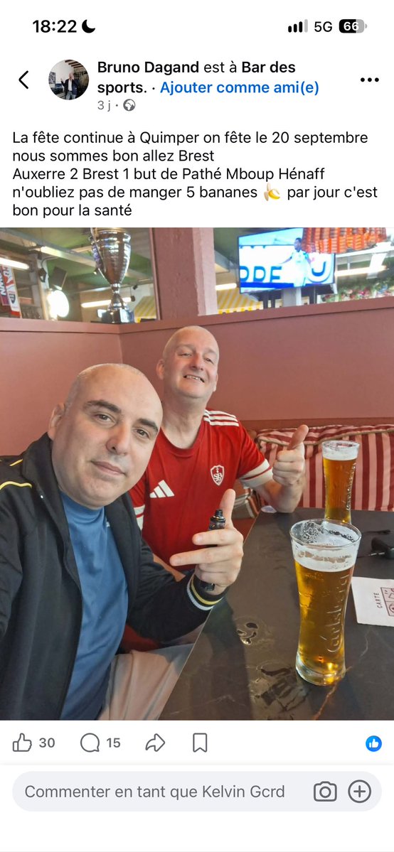 Kguichard2's tweet photo. Bon à pars ça @SB29 votre supporter raciste n’a pas l’air d’avoir pris au sérieux votre sanction! Surveillez le de prêt https://t.co/mEIfsXrI46