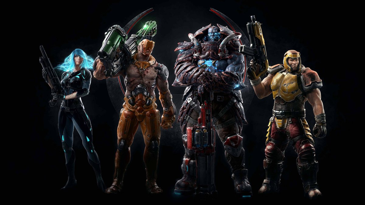 Quake's tweet photo. Today’s update marks a new chapter for Quake Champions as we transition the game from a free-to-play service to a paid application on Steam. Along with 30 Seasons worth of content to enjoy, all Champions are now unlocked for everyone, and most vanity content is available to equip. Battle Passes and microtransactions have been removed. Quake Champions is now available for one low price on Steam. No additional content updates are planned at this time. If you previously played Quake Champions on Steam, the new version will appear in your Steam Library at no additional cost.
Release Notes: https://t.co/1duFQbUJQP
FAQ:  https://t.co/tiq5a5lqh0