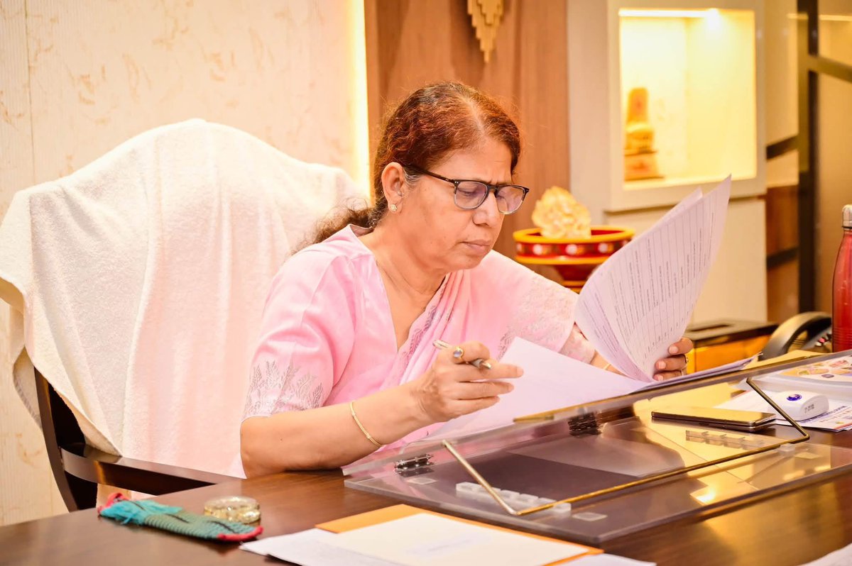 AjantaNeog's tweet photo. Today, I chaired a review meeting with senior officials of the Department of Women & Child Development on three key matters:

• Preparations for the WCD Conference to be held in New Delhi on 8–9 October.
• Management and operational aspects of the Integrated Old Age Home & Child Care Institution under construction at Bamunigaon, Boko.
• Designs and guidelines for Anganwadi Centres to be constructed with World Bank funding.

Additional Chief Secretary Shri Mukesh Chandra Sahu, Director Shri Gauri Shankar Sharma, and senior officials of the Department were present.

@himantabiswa