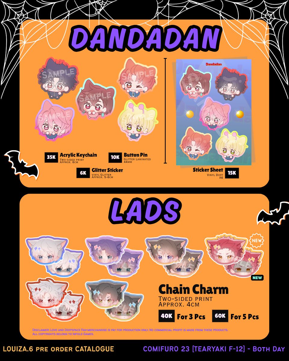 loui_65's tweet photo. Louiza #CF23 PreOrder Catalogue (3/5)

Fandom: Dandadan, LADS, Demon Slayer https://t.co/SFSkFdEY4F