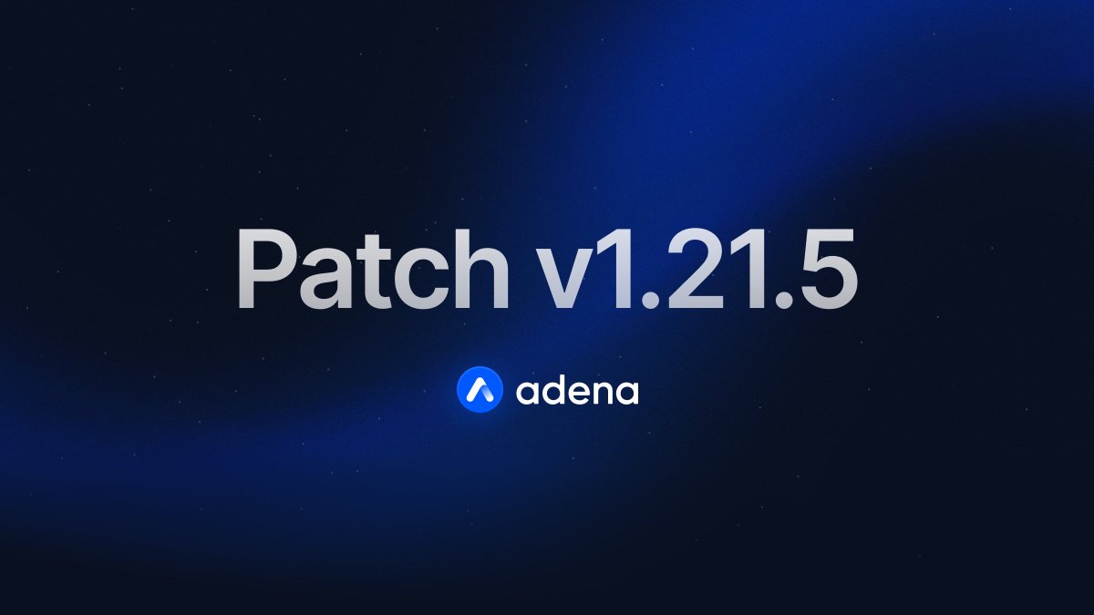 adenaapp's tweet photo. Adena v1.21.5 is here ✨

New Features:
- 📈 USD Price display for tokens
- ⏳️ Live gno-land:native vesting status
- 🎨 GRC-721 NFTs

1/4 https://t.co/CthnnTPNvy