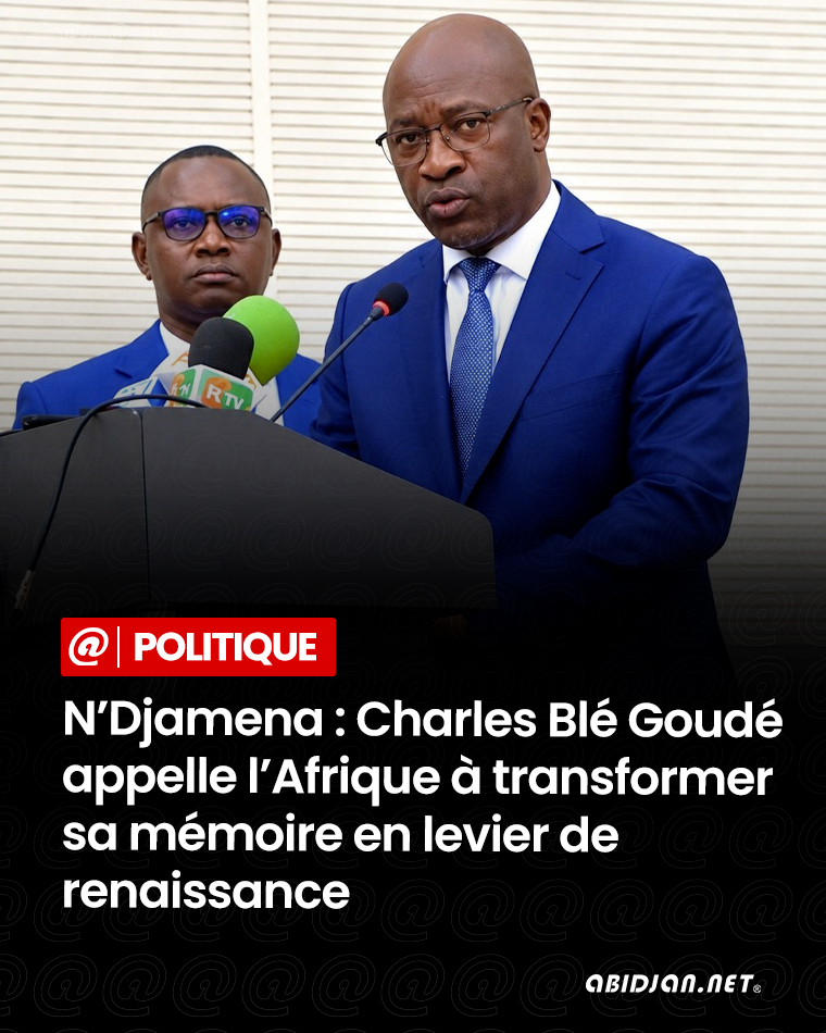 abidjan_net's tweet photo. #Politique 👉 https://t.co/fLOYfteuIh Le président du COJEP, Charles Blé Goudé, a appelé les Africains à transformer la mémoire des injustices historiques en un levier de développement et de souveraineté dans une note ... https://t.co/0hFhUu6jVE