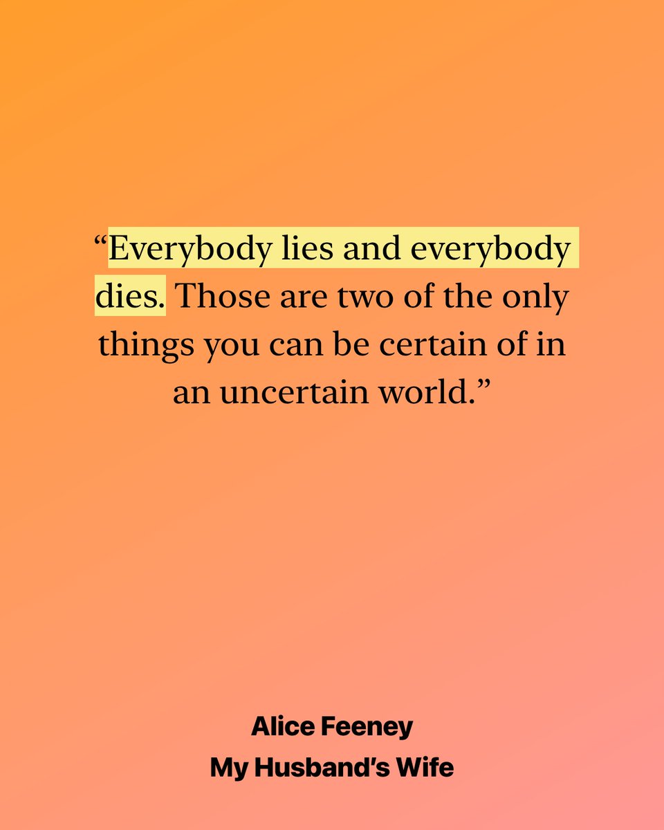 AppleBooks's tweet photo. In a good thriller, the suspense doesn’t always wait for the plot to get going. Sometimes, it starts with the very first sentence. Swipe through these opening lines and see which one has you adding to your TBR.

https://t.co/XWhXnSr0FI https://t.co/cFI0c0EPTF