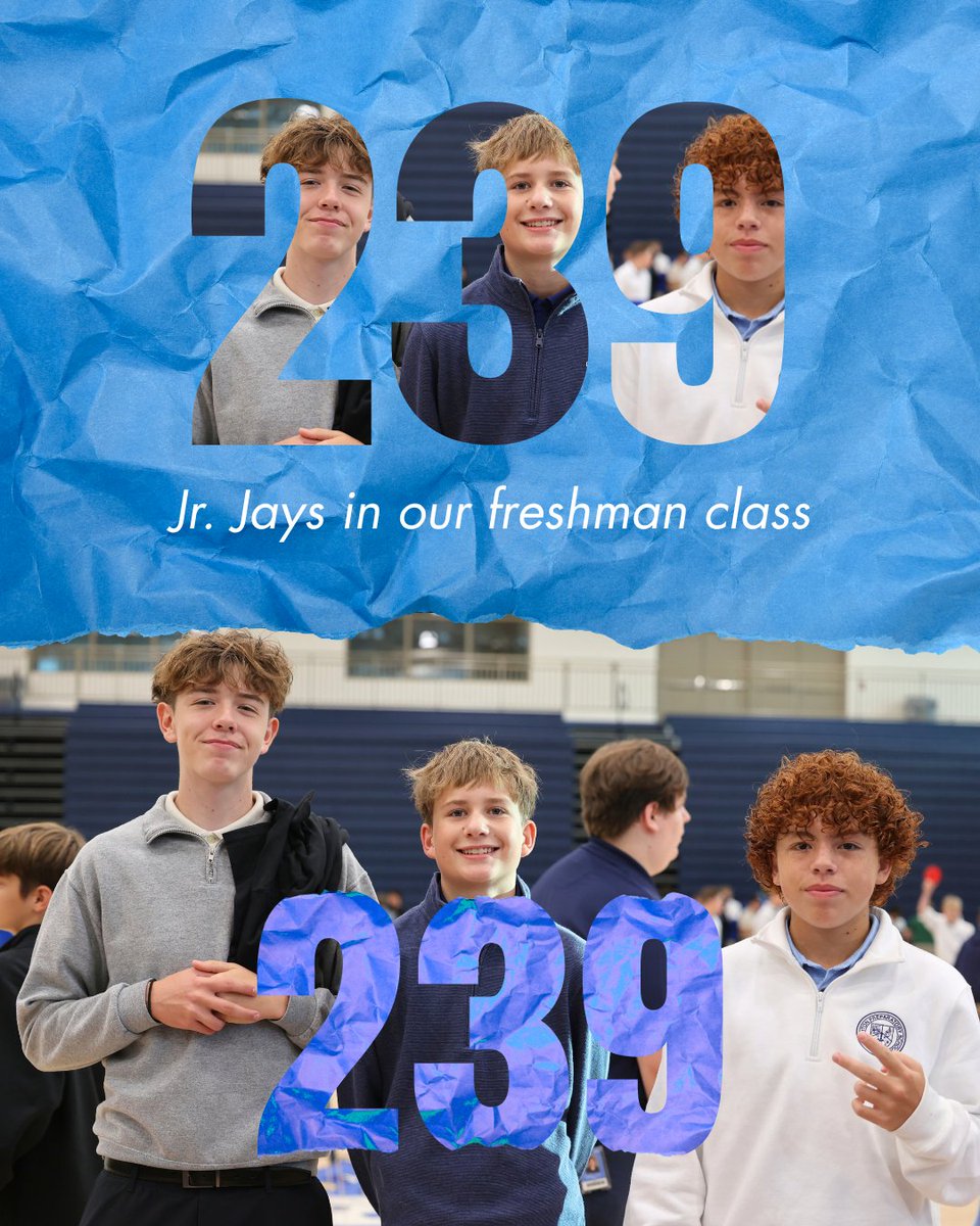 gocreightonprep's tweet photo. Six weeks into the school year and our Class of 2030 is thriving! Here are some fun statistics on our newest class of Jr. Jays. We're so glad they're finally here!

Ready to apply for your Prep journey? Our application is live at https://t.co/V5xQUiueqj - submit yours today! https://t.co/yo3KMqCpxy