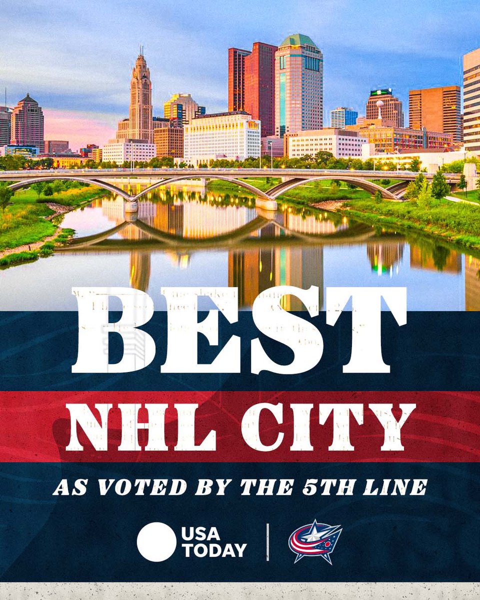 BlueJacketsNHL's tweet photo. The best NHL city thanks to the best NHL fans! 💥 https://t.co/AxMw1Uem1N