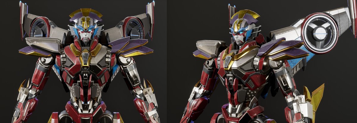 RoboGamer1HD's tweet photo. Transformers: Reactivate Windblade HD Renders by Juan Mesa. The base design that would have been used in Certain Affinity's version of the game. #PlayTFR #TransformersReactivate #Transformers Fully playable in CA's game. Source: https://t.co/JZ9xXZIehv https://t.co/8VwUvwBaJ8