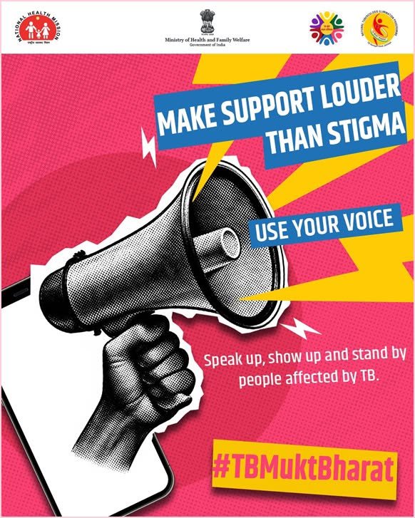 DTCSK1's tweet photo. A #TB diagnosis can be difficult, but the way we respond can make the journey easier. 

When someone is affected by TB, encouragement from the people around them can help them feel supported and stay positive throughout treatment.Raise your voice move towards a 
#TBMuktBharat https://t.co/XqsuOK3N0R