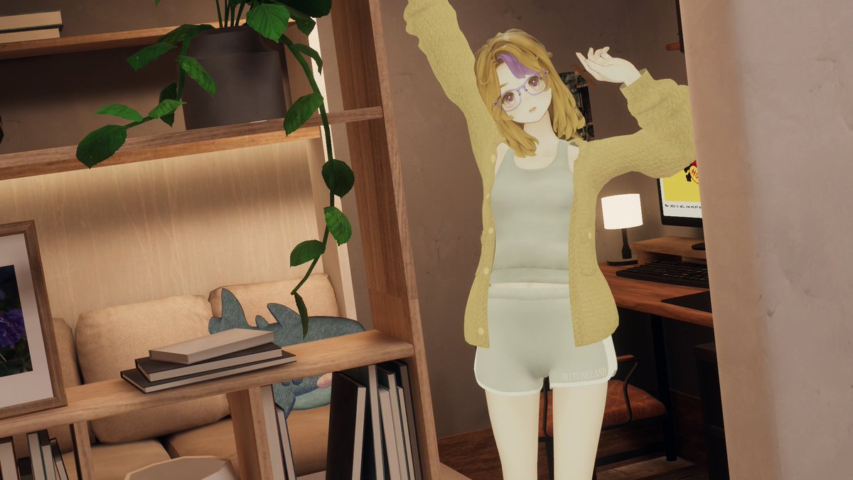 nicemilkSSRB's tweet photo. 「なに～？のぞき見？声掛けたらいいのに」

#Marycia3D 
#VRChat 
#OKITUNELAND 
#flow4ge 
#RabbitWave https://t.co/SzDoVUjfzq