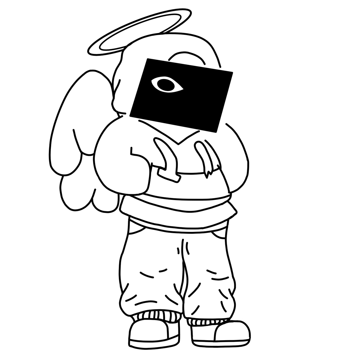 CinderBLU's tweet photo. oc for a buddy that me and @007n720623 made and also my first time using an art program (krita) https://t.co/V8zb39b4Ep