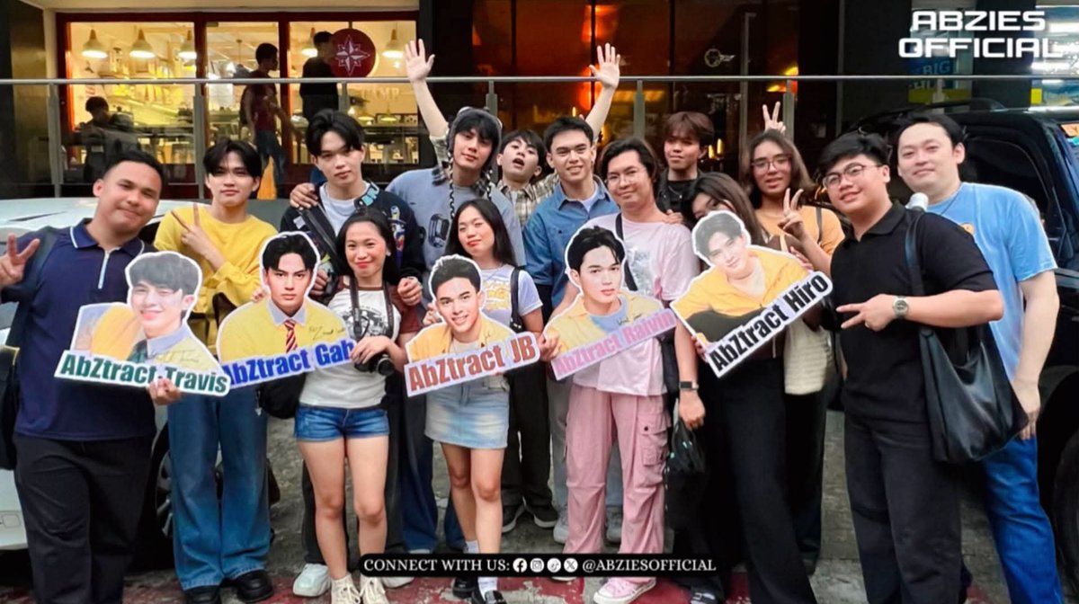 AbZiesOFC's tweet photo. AbZies in full support! 💙 

Team Labas came through for AbZtract at FMR Manila, bringing nothing but love and support for our boys. Thank you, AbZies, for always showing up! 🫶✨

#AbZtract #AbZtractNakalutang #AbZiesOFC #923FMRManila https://t.co/FOEEqA9kiI