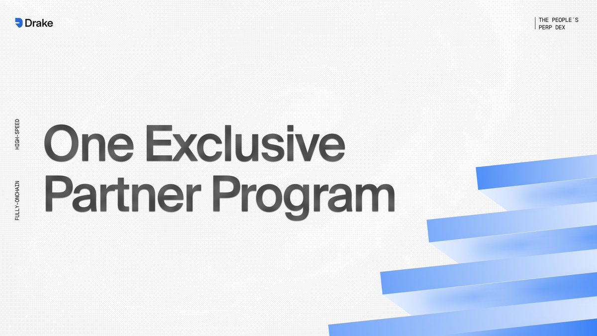 DrakeExchange's tweet photo. Drake Affiliate Program is live.

Earn on every trade you bring:

- 20% direct commission
- 5% second-level override

Monthly payout:

- Base: $25k (2nd-level $5k)
- Tier 1: $100k (2nd-level $20k)
- Tier 2: $250k (2nd-level $50k)
- VIP: $500k+ negotiated on volume

Apply below. https://t.co/IqLFsmrMwr